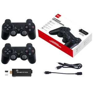 Retro Game Console 4K TV Game Stick 3000 Classic Games & 2 Wireless Gamepads